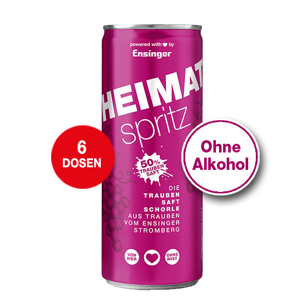 Heimat Spritz Traubensaft-Schorle 6er Pack Einweg