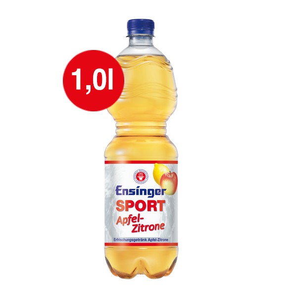 Ensinger SPORT APFEL-ZITRONE — Flasche 1,0 l PET