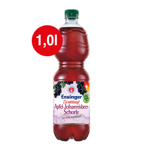 Ensinger DIREKTSAFT APFEL-JOHANNISBEER-SCHORLE Einweg