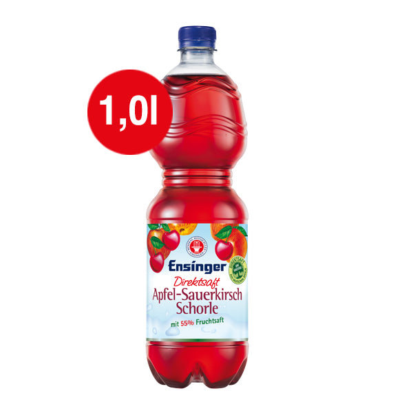 Ensinger DIREKTSAFT APFEL-SAUERKIRSCH-SCHORLE Einweg
